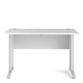 Prima Desk 120cm in White with White Legs - image 2