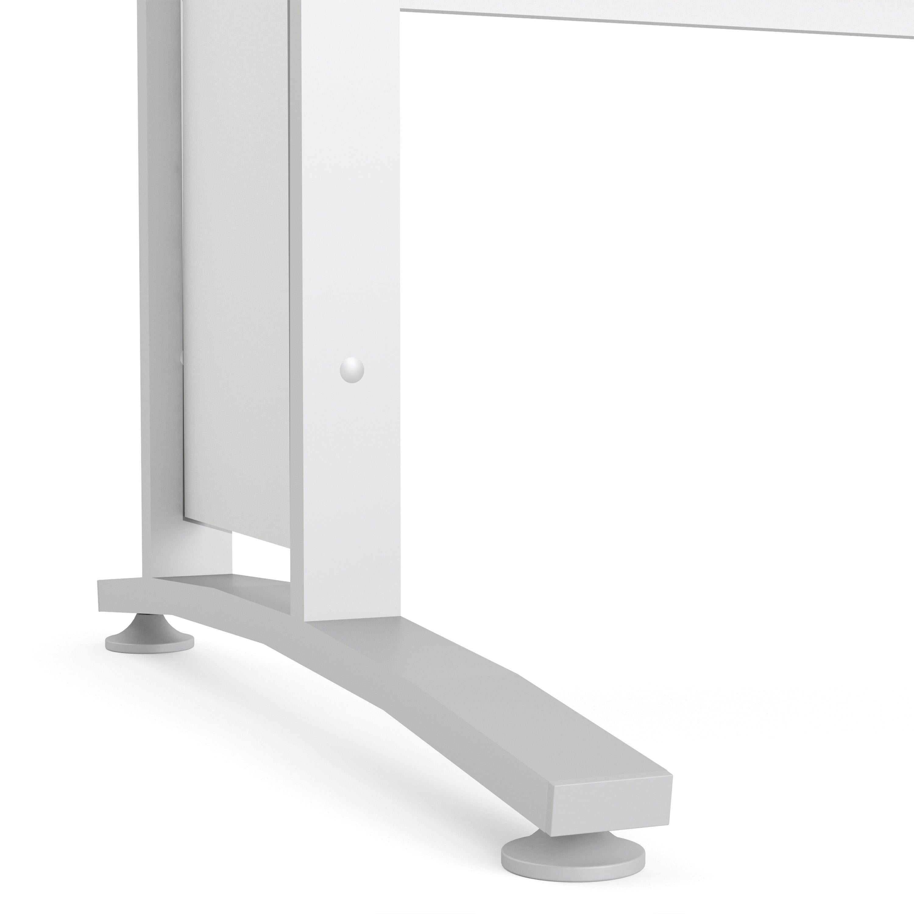 Prima Desk 120cm in White with White Legs - image 6