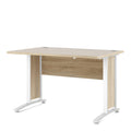 Prima Desk 120cm in Oak with White Legs - image 2