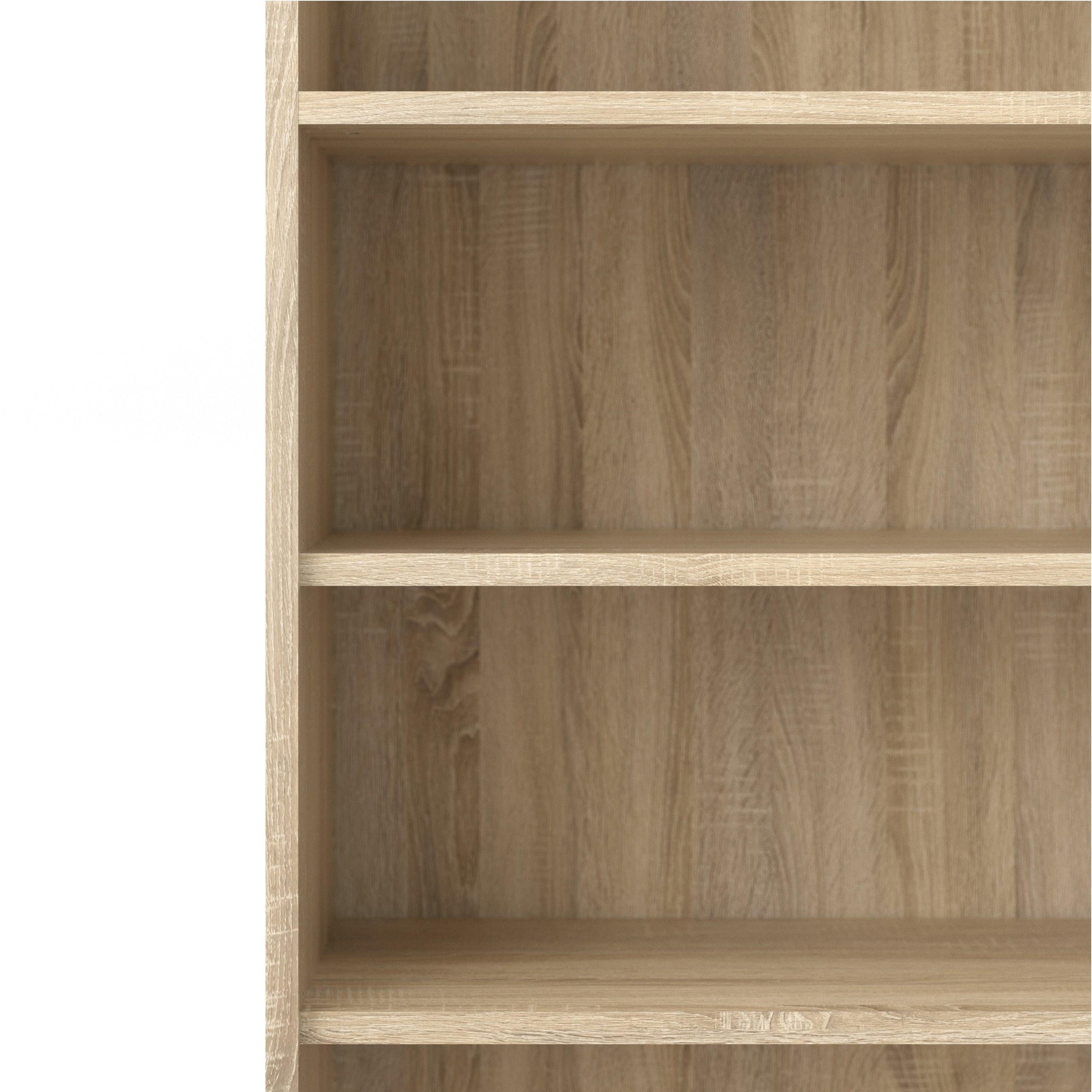 Prima Bookcase 3 Shelves with 2 Drawers 2 Doors in Oak - image 8