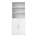 Prima Bookcase 4 Shelves with 2 Doors in White - image 2