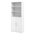 Prima Bookcase 4 Shelves with 2 Doors in White - image 3