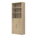 Prima Bookcase 4 Shelves with 2 Doors in Oak - image 3