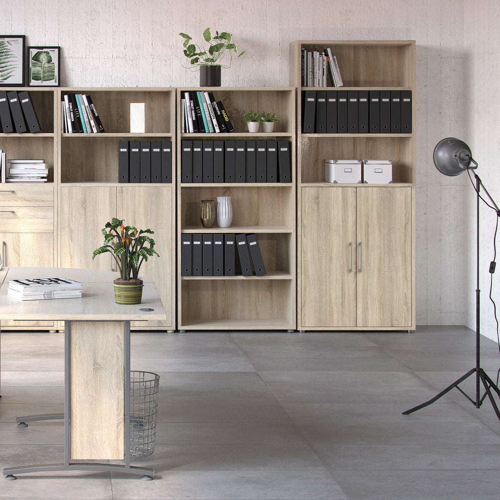 Prima Bookcase 4 Shelves with 2 Doors in Oak - image 5