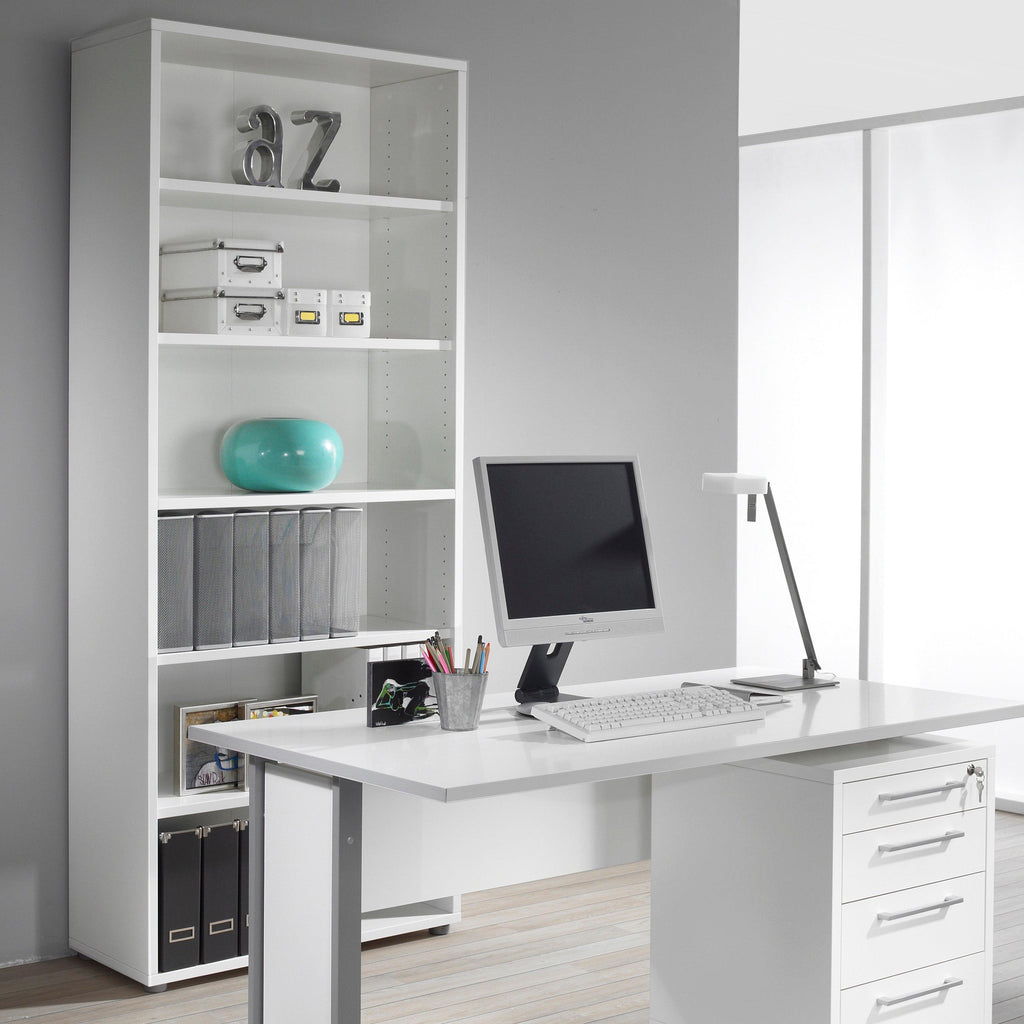 Prima Bookcase 5 Shelves in White - image 5
