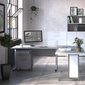 Prima Bookcase 1 Shelf with 2 Drawers 2 Doors in White - image 5