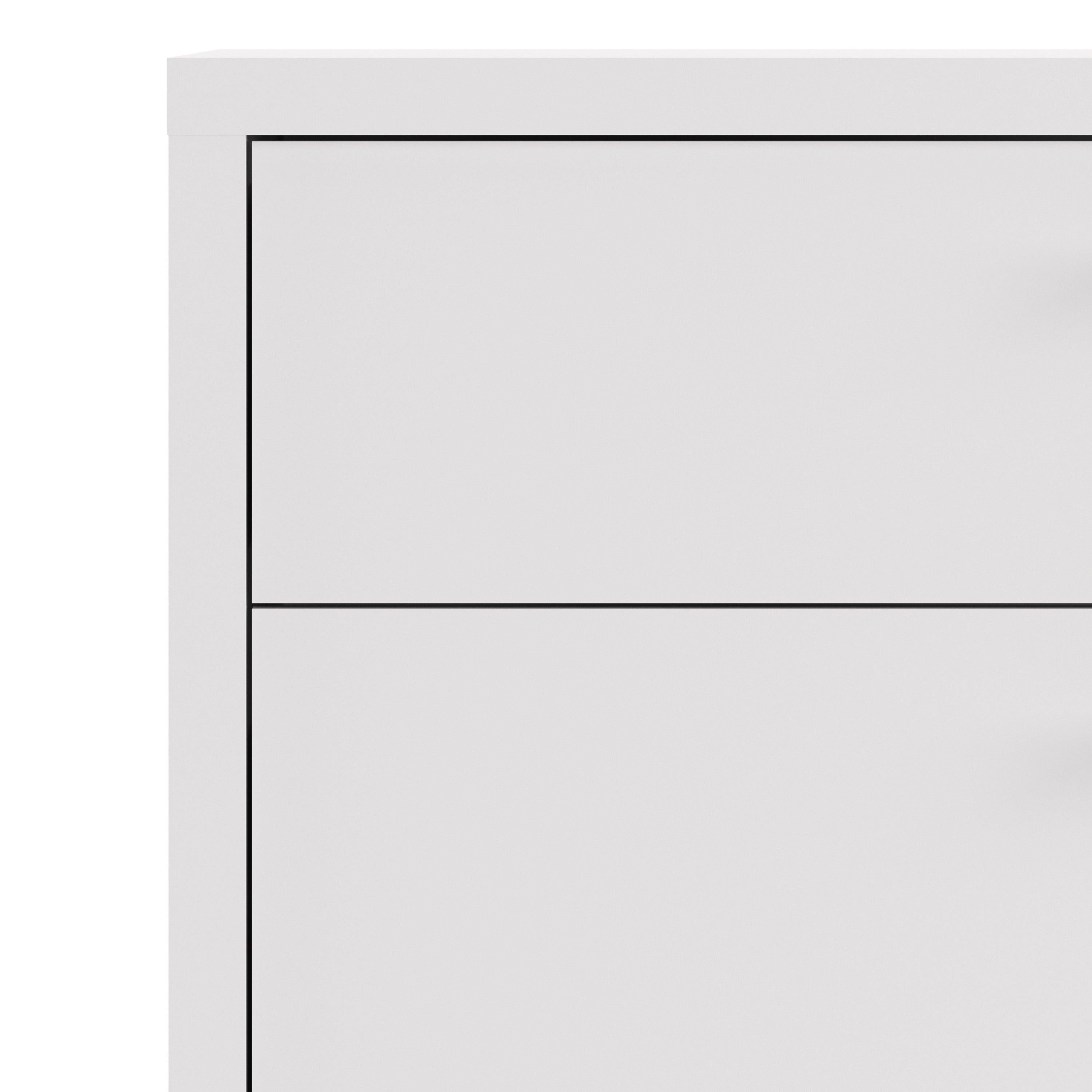 Prima Bookcase 1 Shelf with 2 Drawers 2 Doors in White - image 6