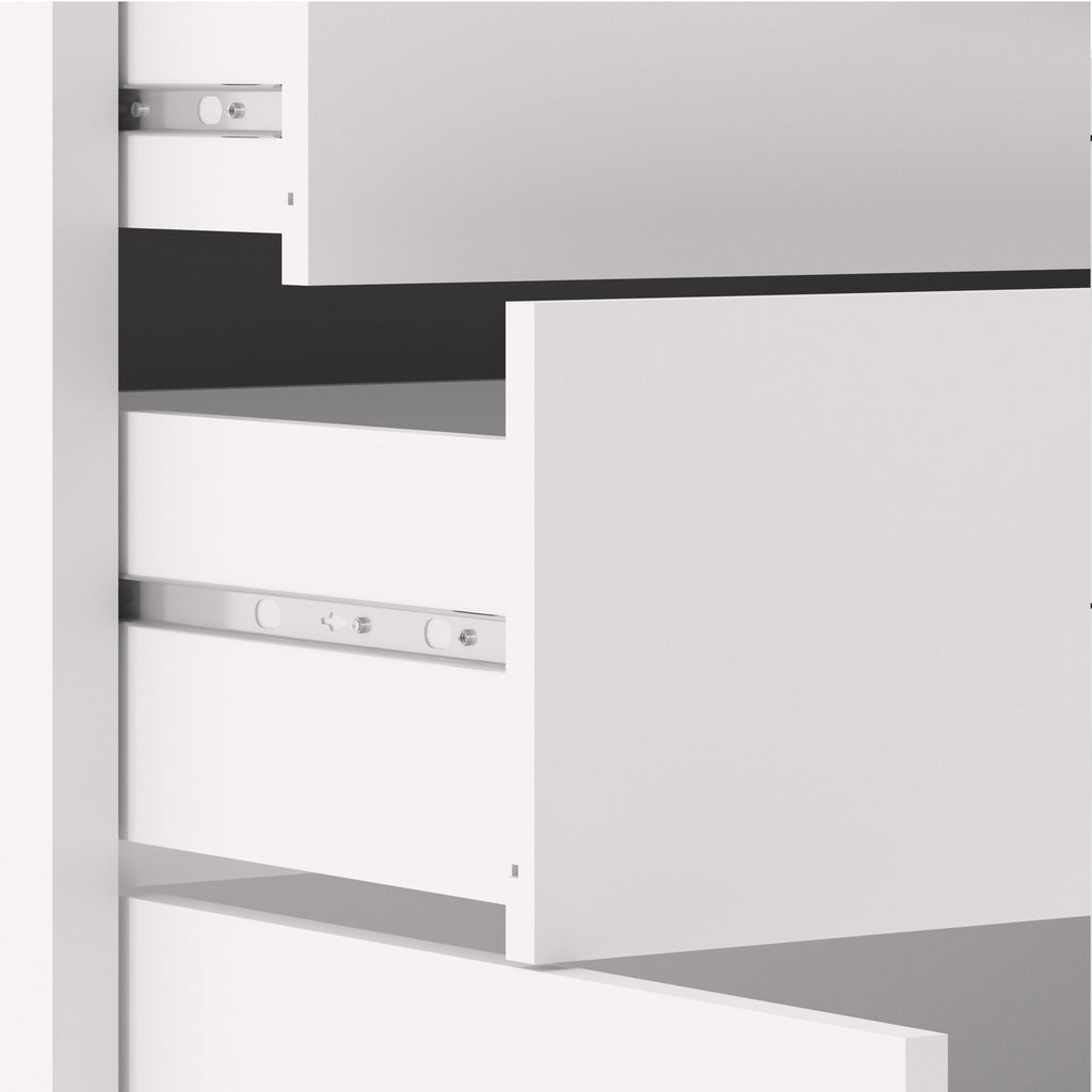 Prima Bookcase 1 Shelf with 2 Drawers 2 Doors in White - image 7