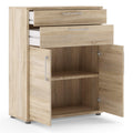 Prima Bookcase 1 Shelf with 2 Drawers 2 Doors in Oak - image 4