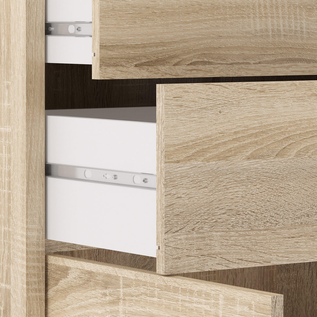 Prima Bookcase 1 Shelf with 2 Drawers 2 Doors in Oak - image 7
