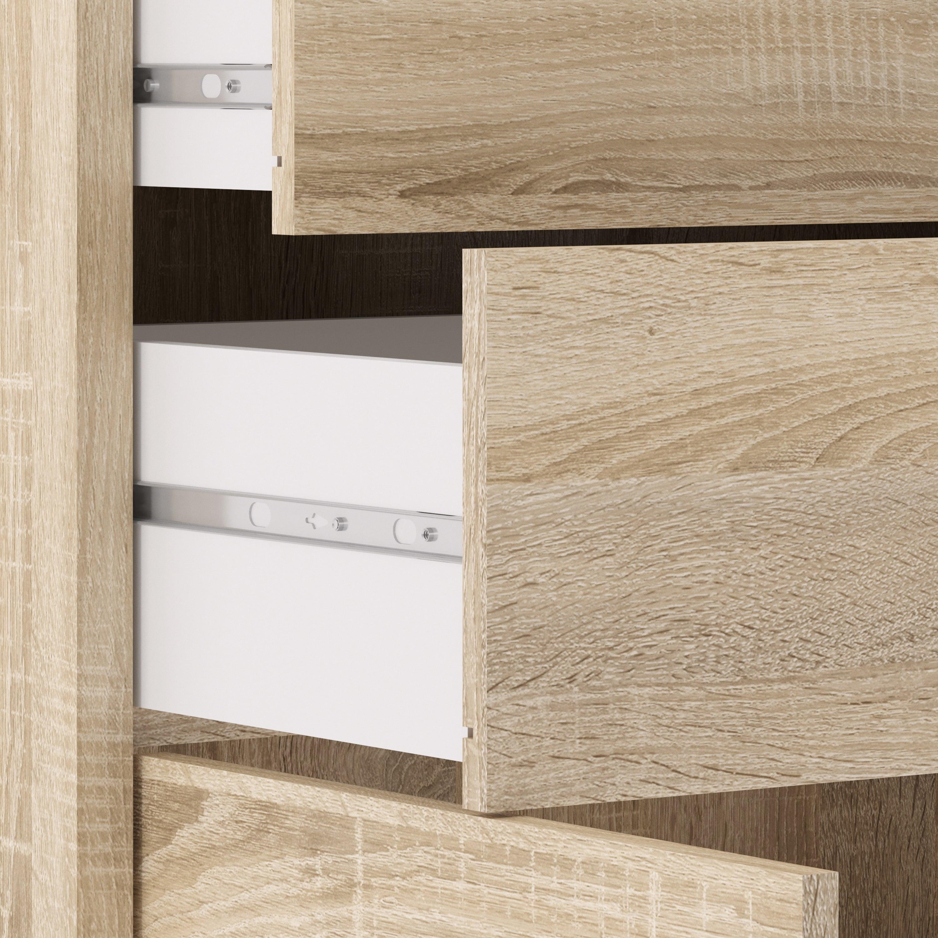 Prima Bookcase 1 Shelf with 2 Drawers 2 Doors in Oak - image 7