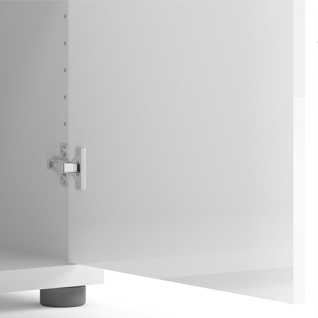 Prima Bookcase 2 Shelves with 2 Doors in White - image 6