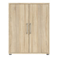 Prima Bookcase 2 Shelves with 2 Doors in Oak - image 2