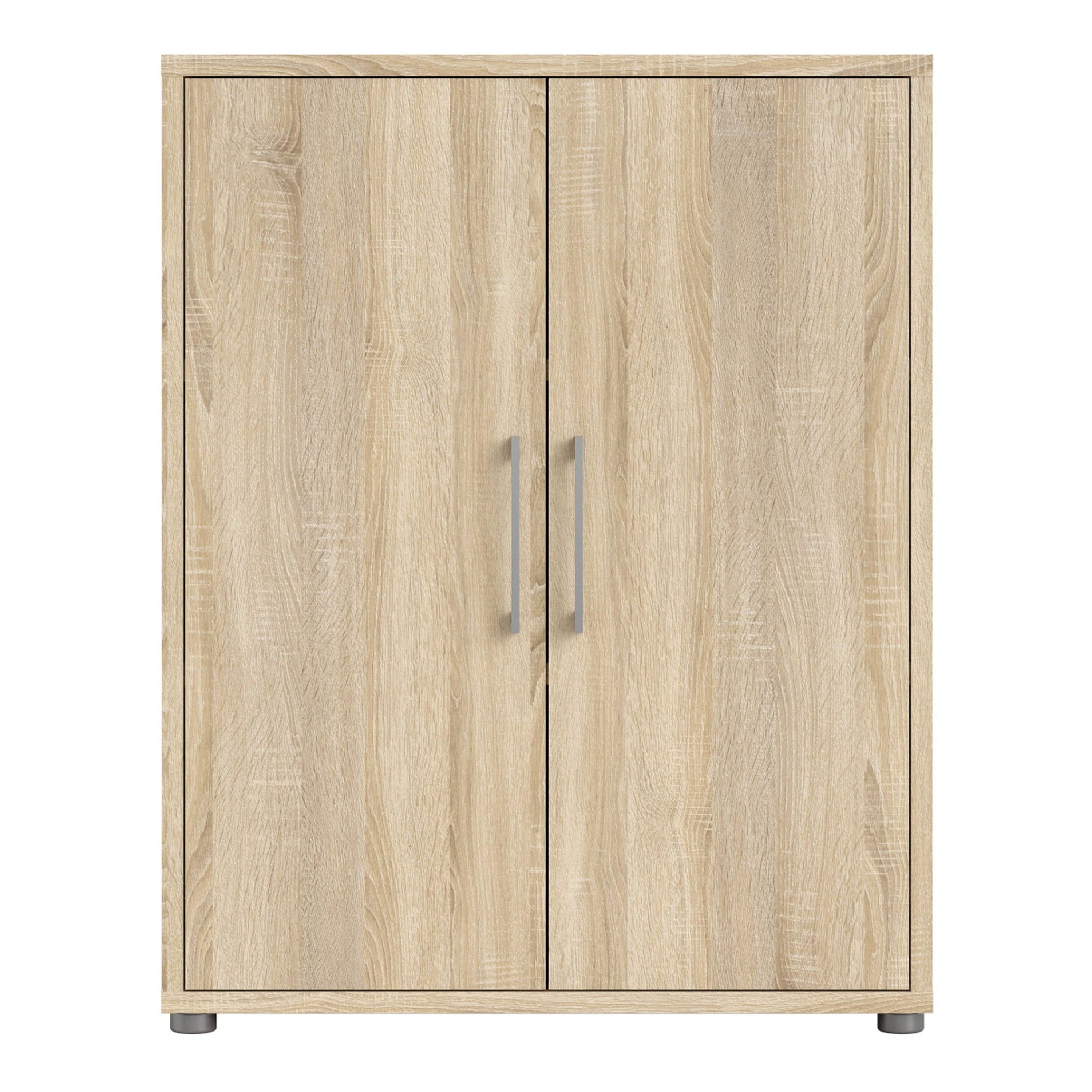 Prima Bookcase 2 Shelves with 2 Doors in Oak - image 2
