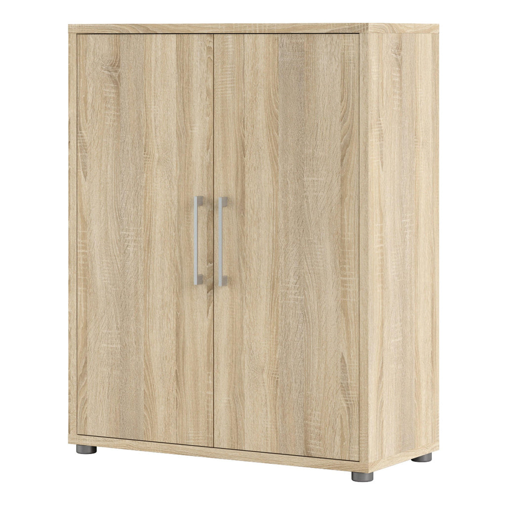 Prima Bookcase 2 Shelves with 2 Doors in Oak - image 3
