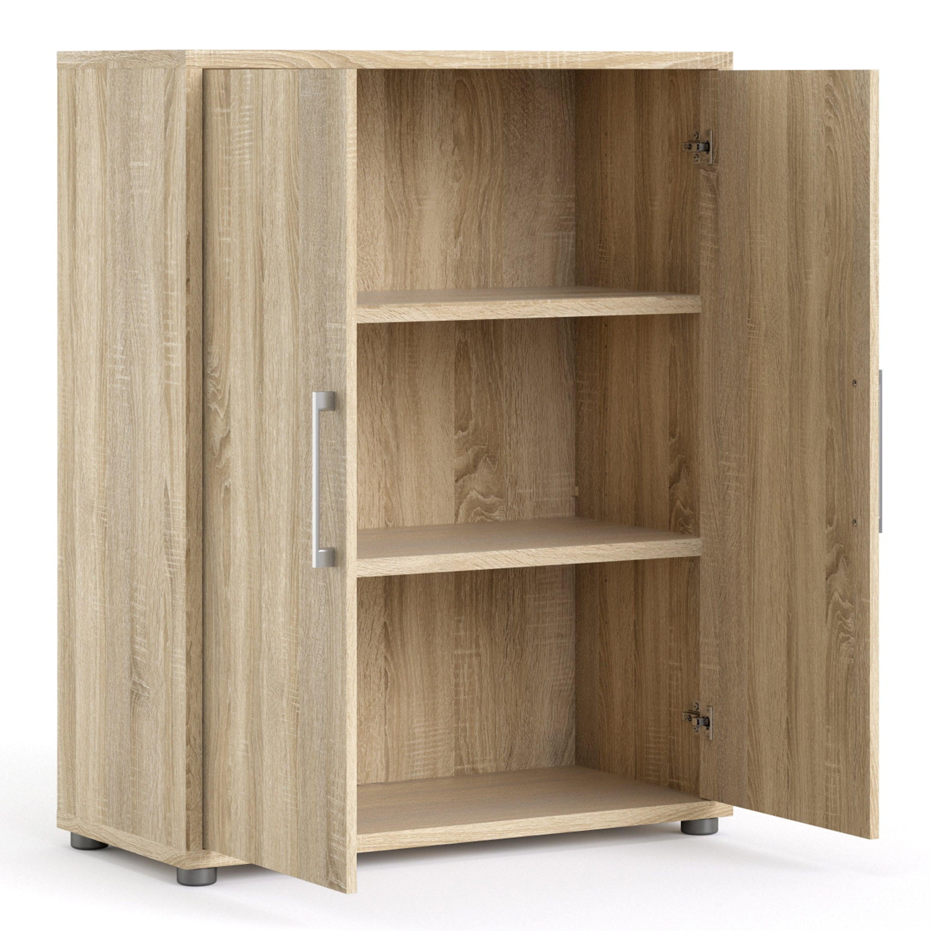 Prima Bookcase 2 Shelves with 2 Doors in Oak - image 4