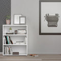 Prima Bookcase 2 Shelves in White - image 4