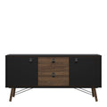 Ry Sideboard 2 Doors 2 Drawers in Matt Black Walnut - image 2