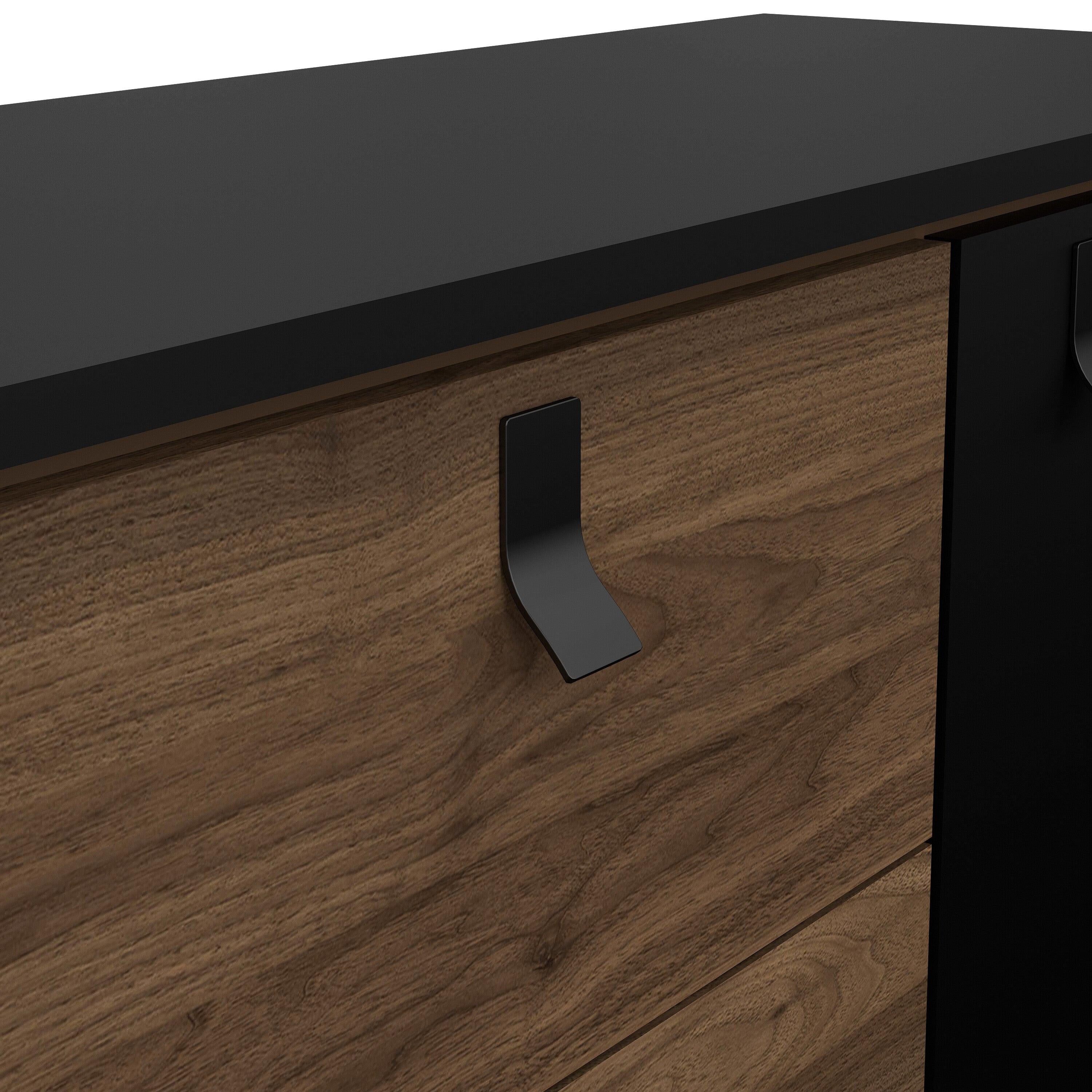 Ry Sideboard 2 Doors 2 Drawers in Matt Black Walnut - image 8