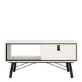 Ry Coffee Table with 1 Drawer in Matt White - image 2