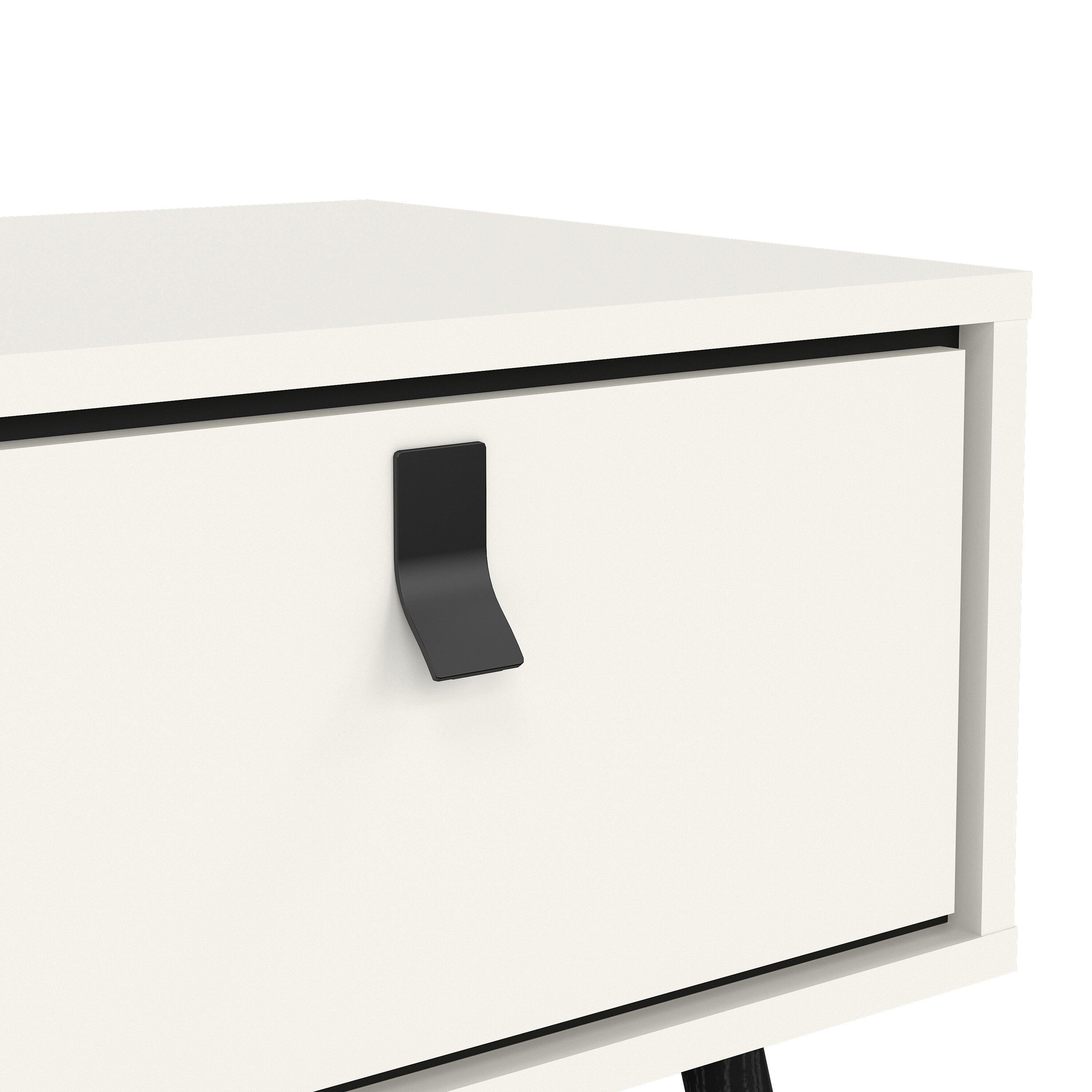Ry Coffee Table with 1 Drawer in Matt White - image 8