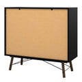 Ry Double Chest of Drawers 6 Drawers in Matt Black Walnut - image 4