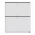 Shoes Shoe Cabinet 2 Flip Down Doors and 1 layer in White - image 2