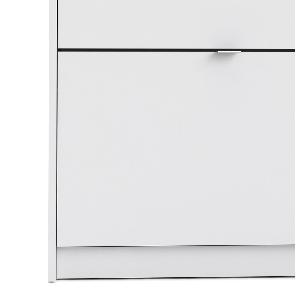 Shoes Shoe Cabinet 2 Flip Down Doors and 1 layer in White - image 6