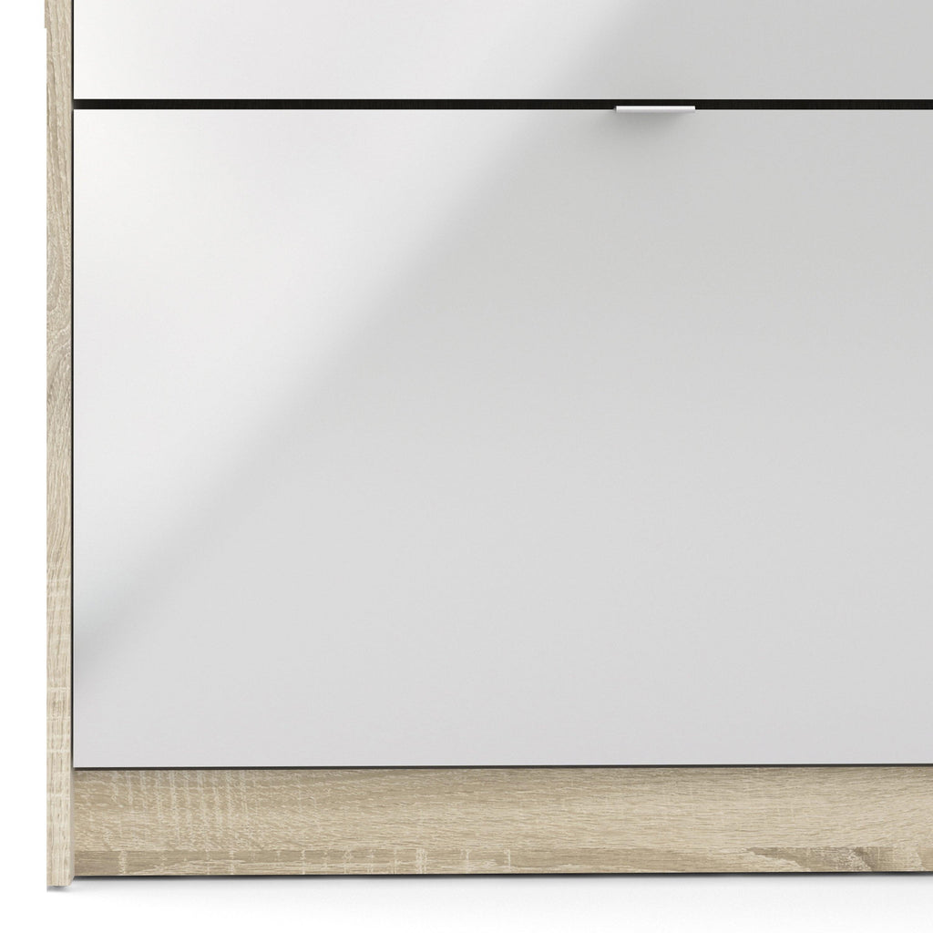 Shoes Shoe Cabinet 3 Flip Down Doors and 2 layers 1 Door Oak structure - image 7