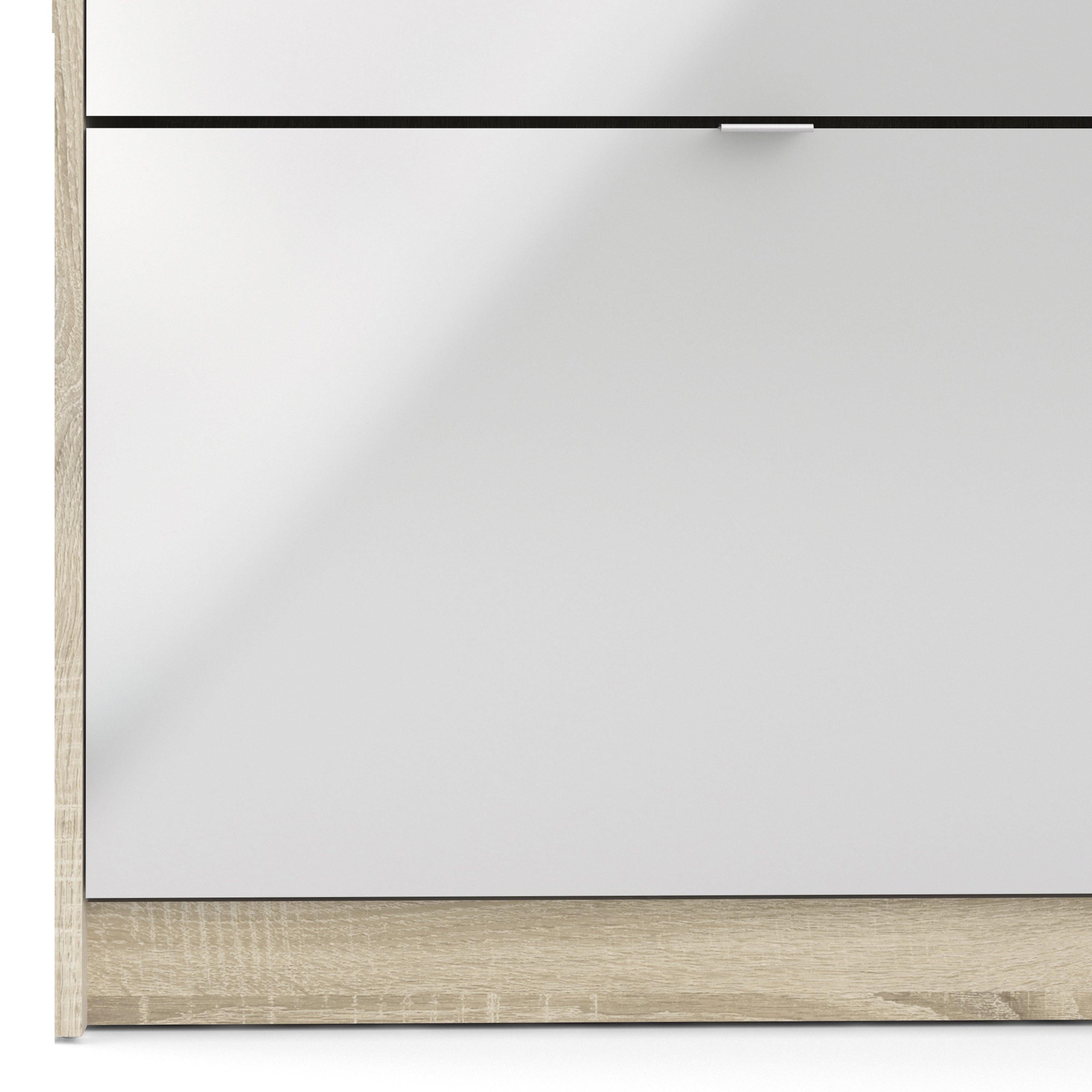 Shoes Shoe Cabinet 3 Flip Down Doors and 2 layers 1 Door Oak structure - image 7