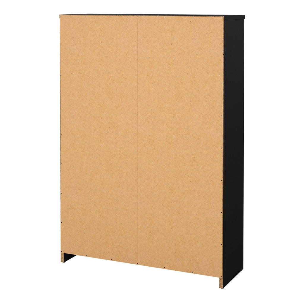 Shoes Shoe Cabinet 2 Flip Down Doors + 1 Drawer in Matt Black - image 5