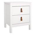 Barcelona Package - Bedside Table 2 Drawers + Chest 5 Drawers + Wardrobe with 2 Doors in White - image 2