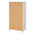 Barcelona Wardrobe with 1 Door 1 Mirror Door 2 Drawers in White - image 4