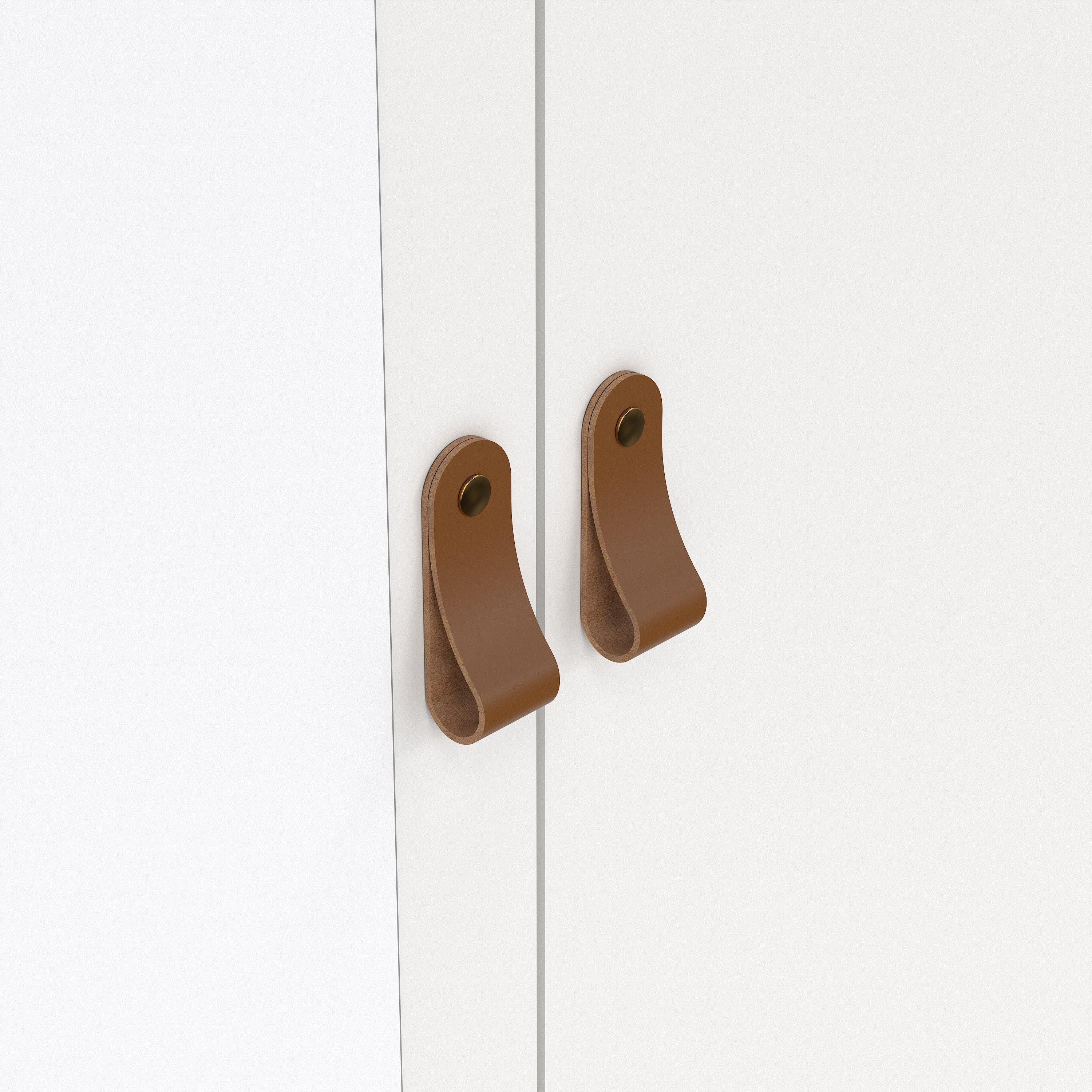 Barcelona Wardrobe with 1 Door 1 Mirror Door 2 Drawers in White - image 7
