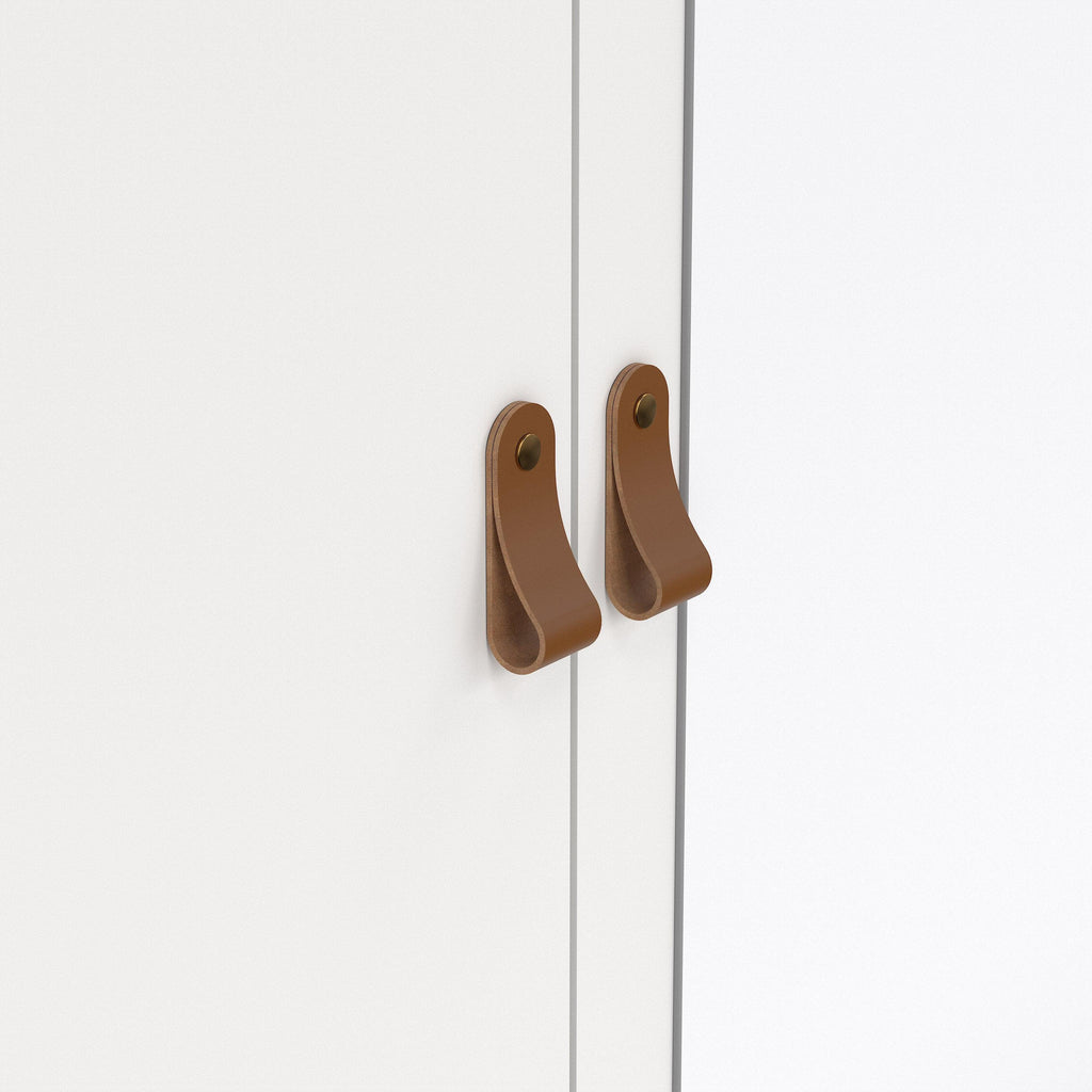 Barcelona Wardrobe with 2 Doors 1 Mirror Door 2 Drawers in White - image 7