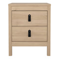 Barcelona Bedside Table 2 Drawers in Jackson Hickory Oak - image 2
