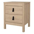 Barcelona Bedside Table 2 Drawers in Jackson Hickory Oak - image 3