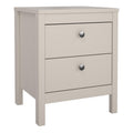 Barcelona Bedside Table 2 Drawers in Cashmere - image 2