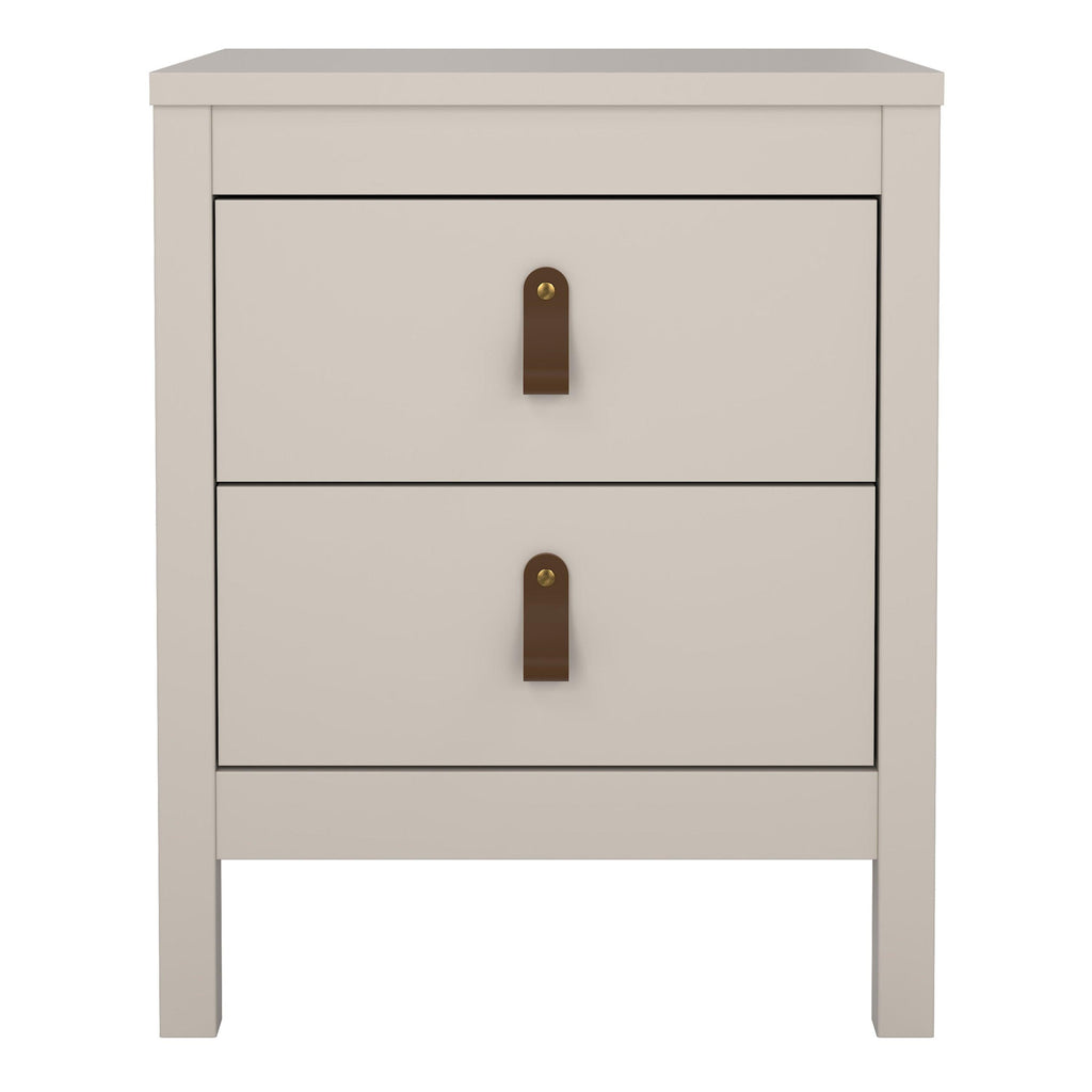 Barcelona Bedside Table 2 Drawers in Cashmere - image 3