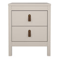 Barcelona Bedside Table 2 Drawers in Cashmere - image 3