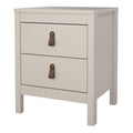 Barcelona Bedside Table 2 Drawers in Cashmere - image 4