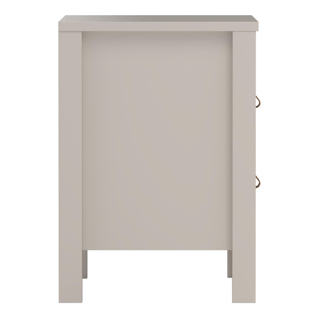 Barcelona Bedside Table 2 Drawers in Cashmere - image 5