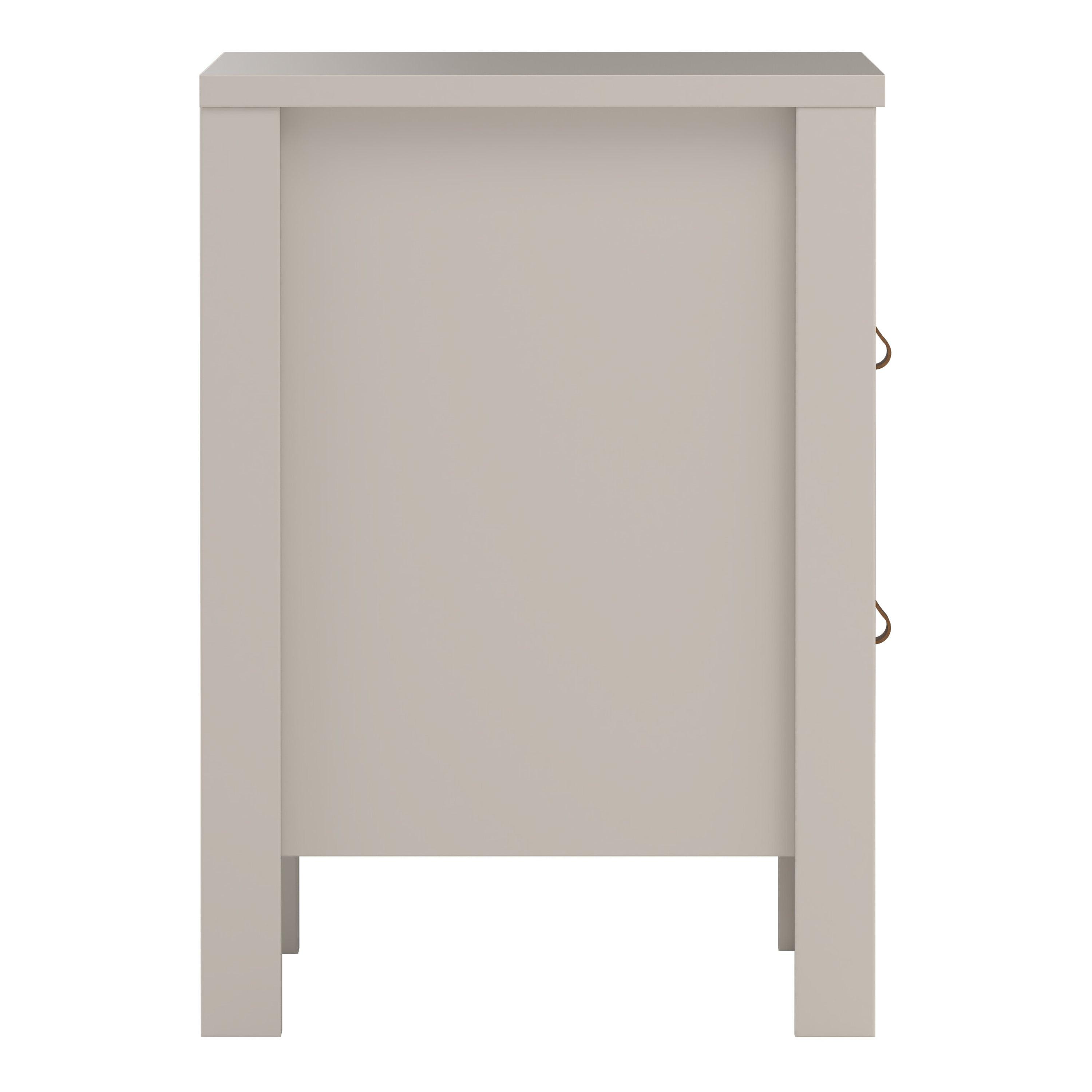 Barcelona Bedside Table 2 Drawers in Cashmere - image 5