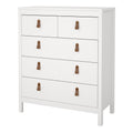 Barcelona Chest 3+2 Drawers in White - image 3