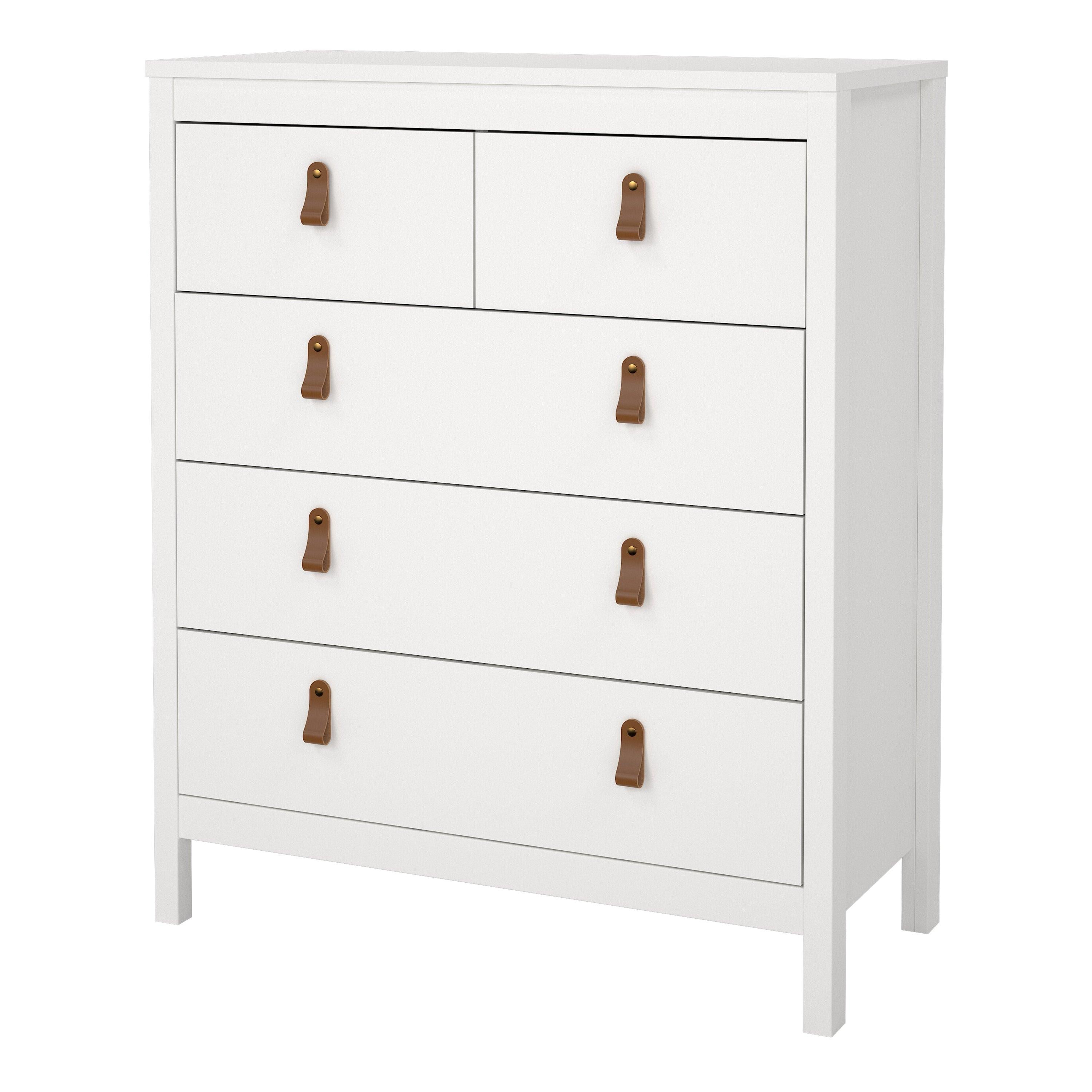 Barcelona Chest 3+2 Drawers in White - image 3