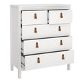 Barcelona Chest 3+2 Drawers in White - image 5