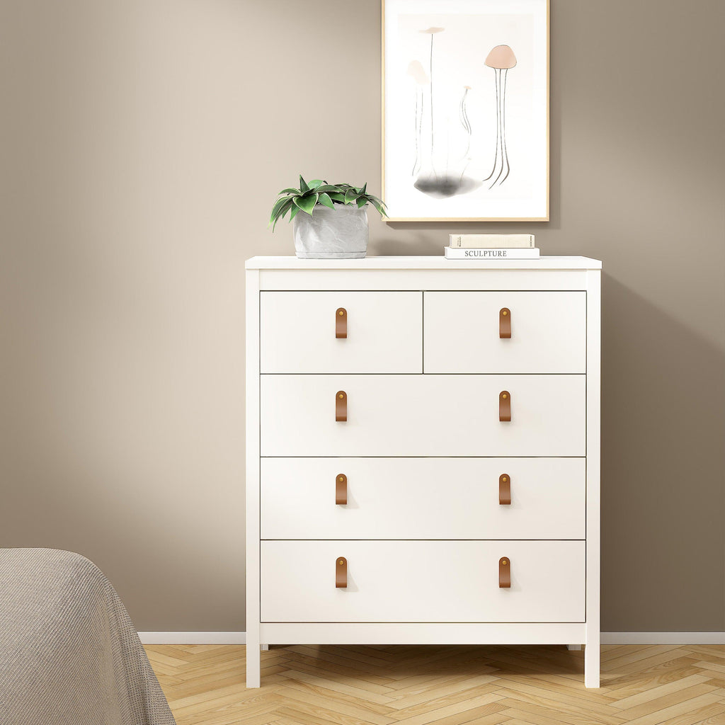 Barcelona Chest 3+2 Drawers in White - image 6