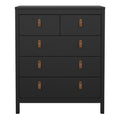 Barcelona Chest 3+2 Drawers in Matt Black - image 2