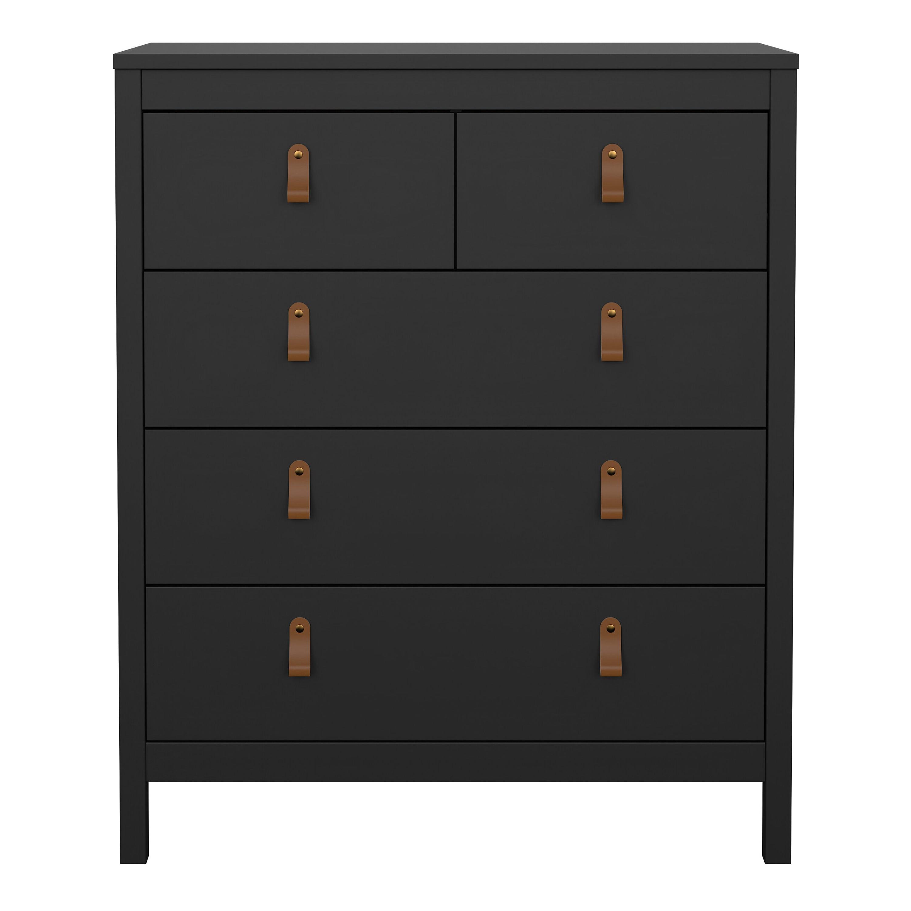 Barcelona Chest 3+2 Drawers in Matt Black - image 2