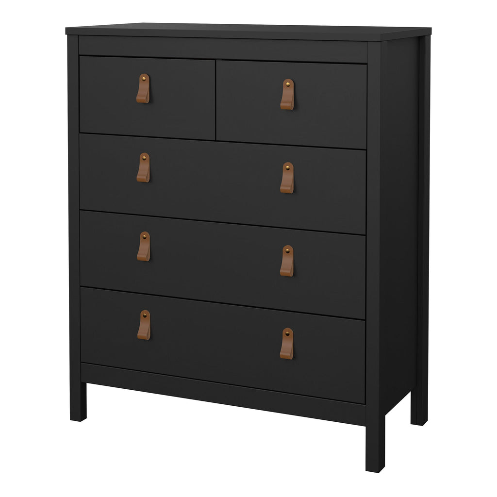 Barcelona Chest 3+2 Drawers in Matt Black - image 3